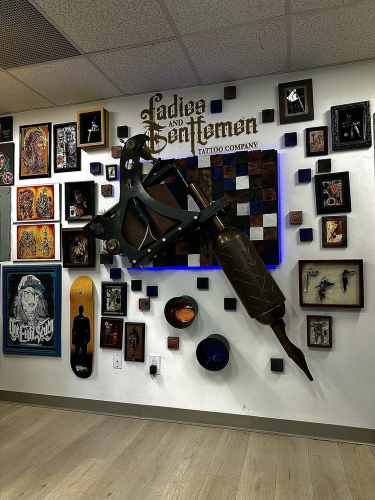 Ladies and Gentlemen Tattoo Company Logo