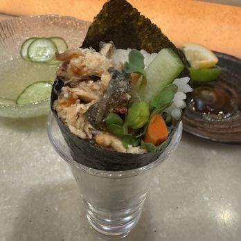 Bluefin - Salmon Skin Handroll - Sushi Bars Near Me - Newport Coast, California