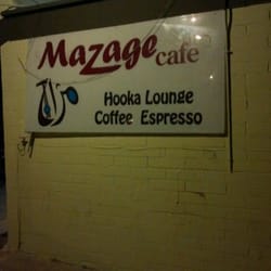 Mazaj Cafe - Building sign