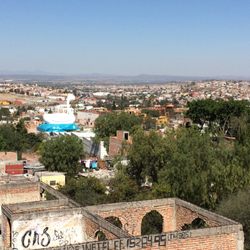 Plaza San Arvinos - View from the highway.