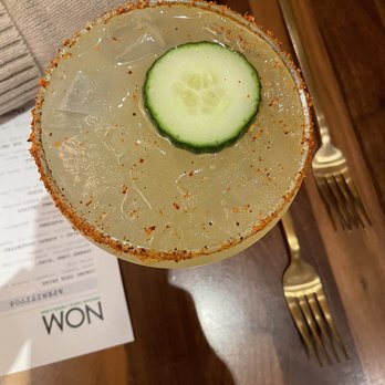 NOM Mexican Table + Tequila Bar - Cucumber habanero margarita - New Mexican Cuisine Near Me - Morristown, New Jersey NOM Mexican Table + Tequila Bar - Cucumber habanero margarita - New Mexican Cuisine Near Me - Morristown, New Jersey