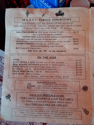 Menu photo 8 JR's Old Packinghouse Cafe Sarasota, FL Menu photo 8 JR's Old Packinghouse Cafe Sarasota, FL