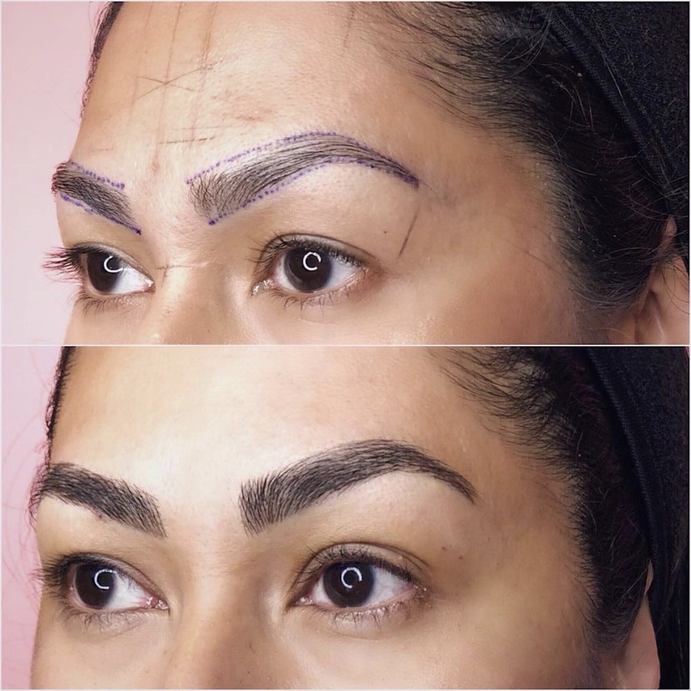 Before and after of my first visit