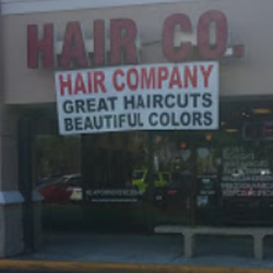 Hair Company - Front of Salon from car