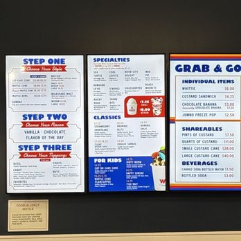 Whit's Frozen Custard - The menu - Ice Cream & Frozen Yogurt Near Me - Orange Park, Florida Whit's Frozen Custard - The menu - Ice Cream & Frozen Yogurt Near Me - Orange Park, Florida