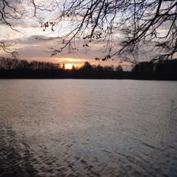 Ferienhaus Schwerin - Familie Weßling - Sonnenuntergang am Neumühler See Dezember 2009