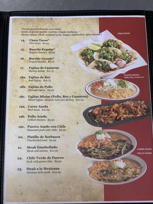 Menu photo 8 El Chaparro Lincoln, NE Menu photo 8 El Chaparro Lincoln, NE