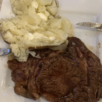 The Woodhouse Restaurant - 16 oz ribeye and baked potato - American Near Me - Grabill, Indiana The Woodhouse Restaurant - 16 oz ribeye and baked potato - American Near Me - Grabill, Indiana