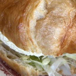 Egg salad on croissant Egg salad on croissant