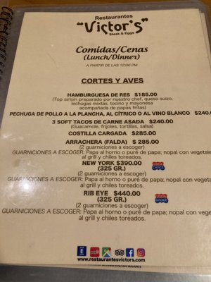 Menu photo 5 Victor's Comida Mexicana Ensenada, BCN