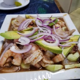Aguachon with shrimp, octopus, and fish. Very good Aguachon with shrimp, octopus, and fish. Very good