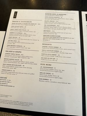Menu photo 1 Ferment Brewing Company Hood River, OR