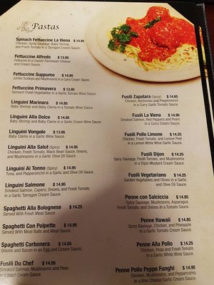 Menu photo 2 La Viena Calgary, AB Menu photo 2 La Viena Calgary, AB