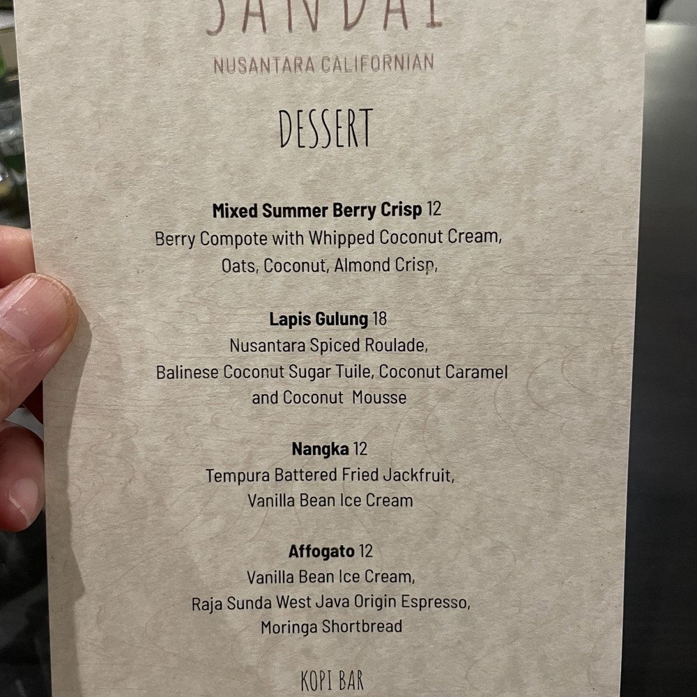 SanDai - Dessert menu for June 2023 - Indonesian Near Me - Walnut Creek, California SanDai - Dessert menu for June 2023 - Indonesian Near Me - Walnut Creek, California