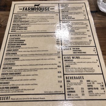 The Farmhouse Cafe - The menu during our visit - Breakfast & Brunch Near Me - Medora, North Dakota The Farmhouse Cafe - The menu during our visit - Breakfast & Brunch Near Me - Medora, North Dakota