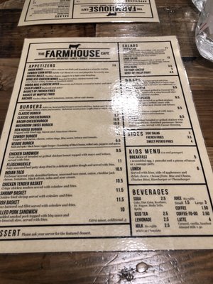 Menu photo 5 The Farmhouse Cafe Medora, ND Menu photo 5 The Farmhouse Cafe Medora, ND