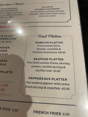 Menu photo 1 Pappadeaux Seafood Kitchen Marietta, GA Menu photo 1 Pappadeaux Seafood Kitchen Marietta, GA