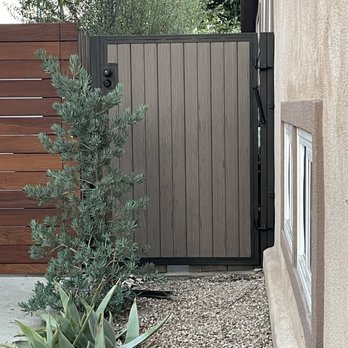 Straight Gate Fence - After: Beautiful new gate by Straight Gate! - Fences & Gates Near Me - Lakewood, California