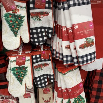 99 Cents Only Stores - Holiday mittens and towels - Discount Store Near Me - Palmdale, California
