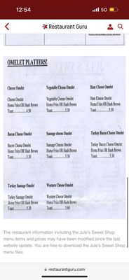 Menu photo 2 Jule's Sweet Shop Norristown, PA