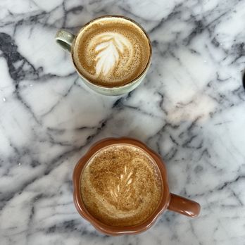 Mediterra Cafe - Pumpkin spiced latte and original cappuccino - Cafes Near Me - Pittsburgh, Pennsylvania