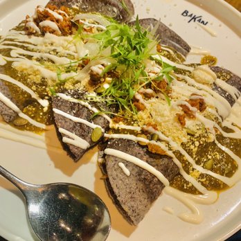 Bakan - Pollo con Chorizo Enchiladas - Mexican Near Me - Miami, Florida