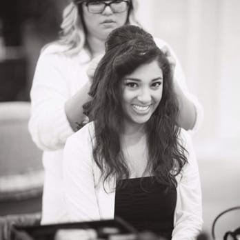 Luna Bella Beauty - Marie just getting started on my crazy, practically untamable hair - Makeup Artists Near Me Luna Bella Beauty - Marie just getting started on my crazy, practically untamable hair - Makeup Artists Near Me