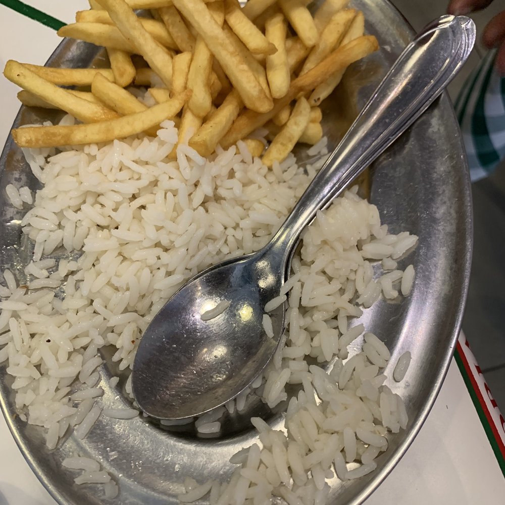 La Trattoria - Rice and fries (why that came with steak is beyond me) - Italian Near Me - Rio de Janeiro, RJ
