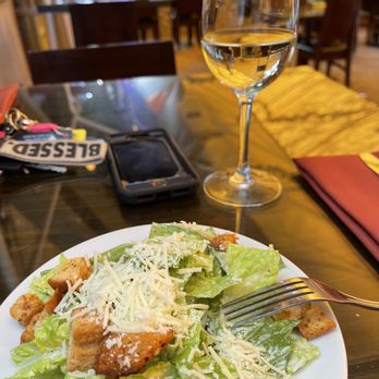 Pasta Mia - Cesar's salad came with the main entree. I had to sample their white wine. Very delicious. - Italian Near Me - Salinas, California Pasta Mia - Cesar's salad came with the main entree. I had to sample their white wine. Very delicious. - Italian Near Me - Salinas, California
