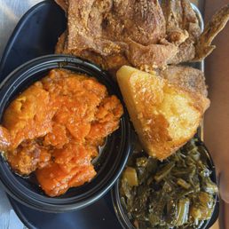 Chicken, yams and collared greens I've Chicken, yams and collared greens I've