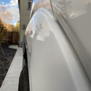 Ding Dent Studio - Side view of the dent - Mobile Dent Repair Near Me