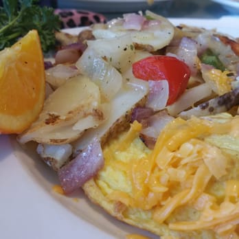 Peppertree Cafe - Smoked sausage omelet (sans onions and peppers because theres plenty in the potatoes. Delicious! - Venues & Event Spaces Near Me - Glendora, California Peppertree Cafe - Smoked sausage omelet (sans onions and peppers because theres plenty in the potatoes. Delicious! - Venues & Event Spaces Near Me - Glendora, California