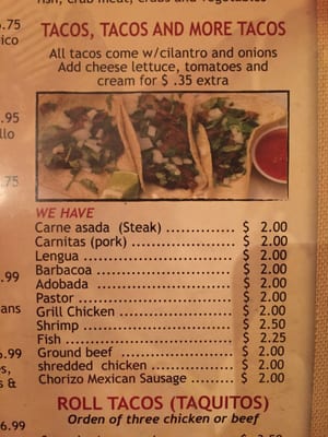 Menu photo 7 Los Panchos Terrytown, LA
