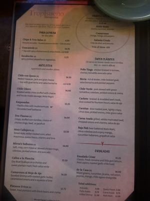 Menu photo 1 Tropisueño San Francisco, CA Menu photo 1 Tropisueño San Francisco, CA