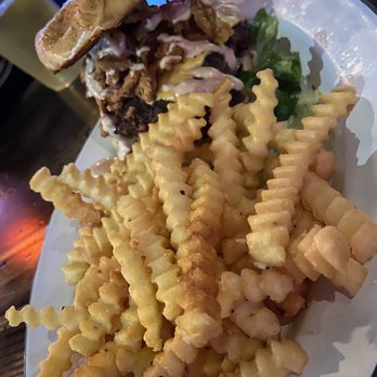 Jack Brown's - The burger and fries. One of the best burgers in Charlotte so far in NoDa - New American Near Me - Charlotte, North Carolina