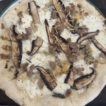 Flour Dust Pizza - GF Ortiz w/ Added Italian Sausage - Pizza Near Me - Roseville, California Flour Dust Pizza - GF Ortiz w/ Added Italian Sausage - Pizza Near Me - Roseville, California