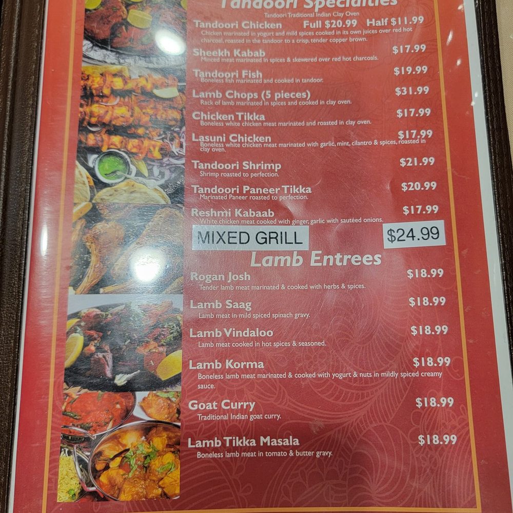 Mantra Indian Cuisine - Menu - Indian Near Me - Temecula, California