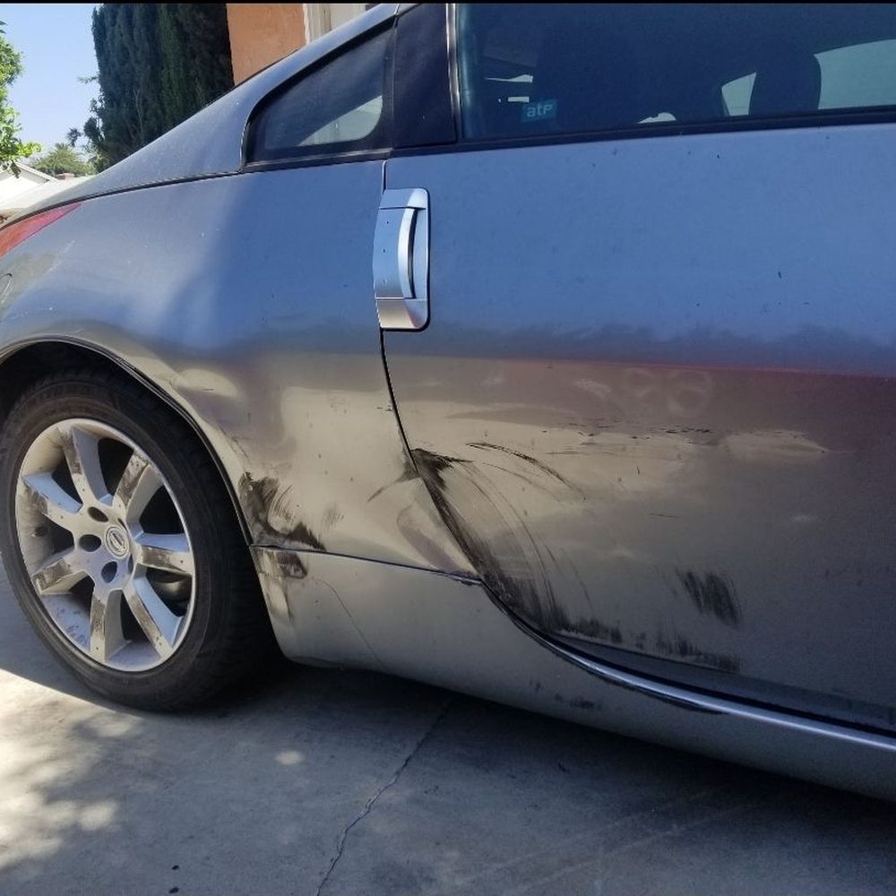 X Designs 833 - Random dent my car had one day (before Xtreme Designs Auto) - Body Shops Near Me - Montebello, California X Designs 833 - Random dent my car had one day (before Xtreme Designs Auto) - Body Shops Near Me - Montebello, California
