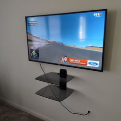 I Can Do That Handyman Services - Customer wanted to move his TV along with installing a floating shelf into a sitting area for his visiting relatives