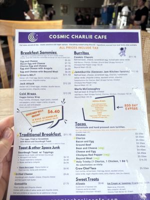 Menu photo 1 Cosmic Charlie Cafe Geneseo, NY Menu photo 1 Cosmic Charlie Cafe Geneseo, NY