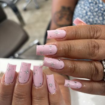 D"Nails Spa - Gel X full set with design. Came out to around $100 - Nail Salons Near Me - Torrance, California