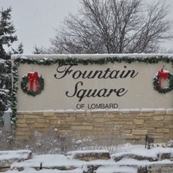 Sunrise at Fountain Square - Fountain Square sign December 11, 2016 Meyers Road Entrance