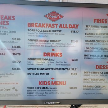 Cheat’s Cheesesteaks - Menu - Cheesesteaks Near Me - Charlotte, North Carolina