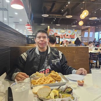 Crawfish Cafe - Inside fried catfish - Seafood Near Me - Pearland, Texas