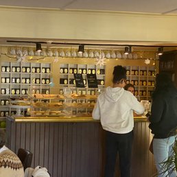 Tea cafe order area.