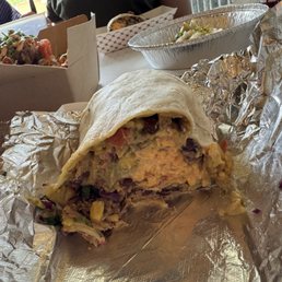 Pimento burrito cross section Pimento burrito cross section