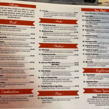 Numero Uno Cuban Restaurant - Other side of the menu. - Cuban Near Me - Orlando, Florida Numero Uno Cuban Restaurant - Other side of the menu. - Cuban Near Me - Orlando, Florida