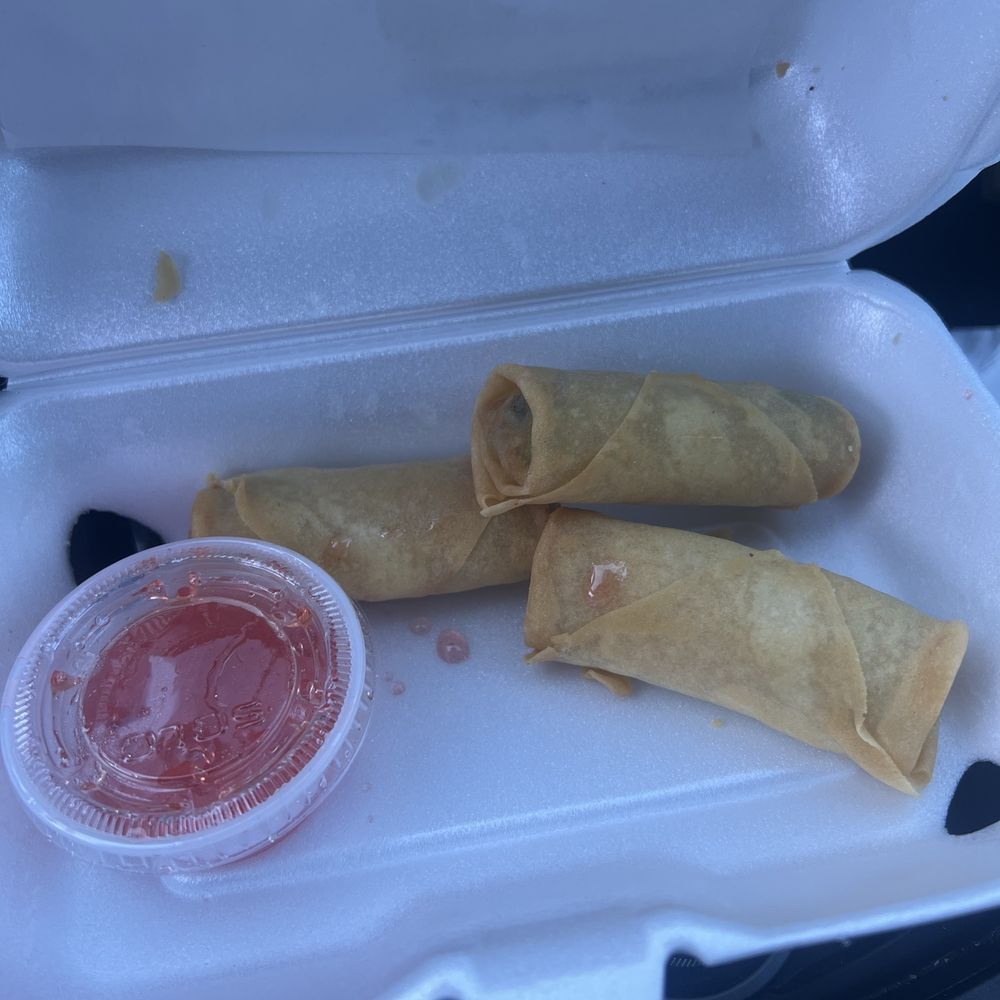 Bangkok BBQ - Egg rolls minus two because I had to eat two right away. Super juicy and rich inside. Could be a little crunchier. - Thai Near Me - Walnut, California