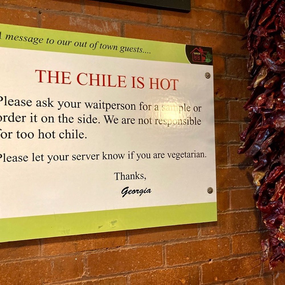 Tomasita's - Warning to the uninitiated - New Mexican Cuisine Near Me - Santa Fe, New Mexico Tomasita's - Warning to the uninitiated - New Mexican Cuisine Near Me - Santa Fe, New Mexico