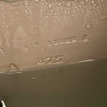 Stuarts Plumbing Services - Year stamped on my 2018 toilet that technician said was 10-15 years old and irreparable - Plumbing Near Me - Lakeland, Florida Stuarts Plumbing Services - Year stamped on my 2018 toilet that technician said was 10-15 years old and irreparable - Plumbing Near Me - Lakeland, Florida